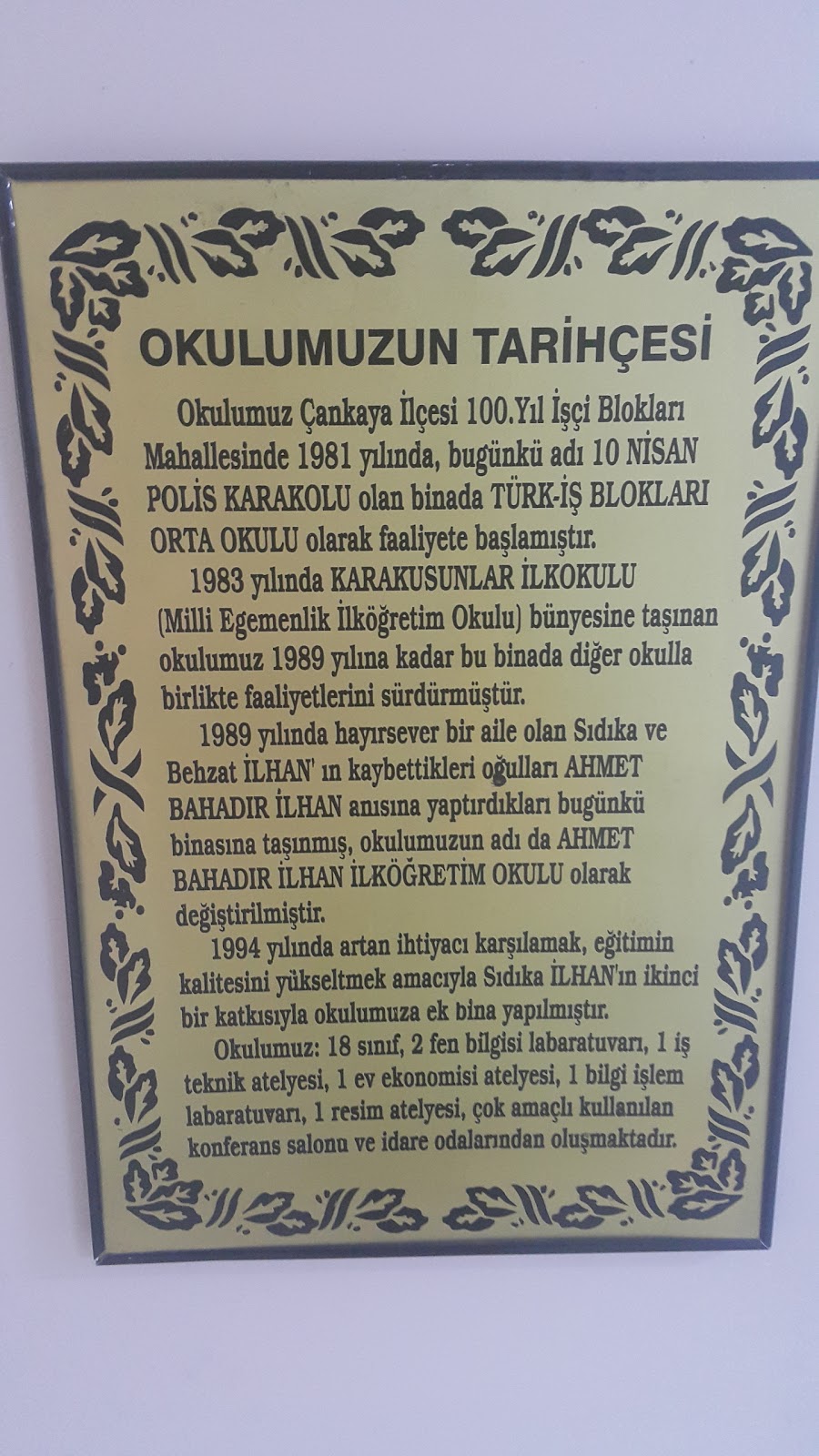 Ahmet Bahadır İlhan Ortaokulu Fotoğrafları 5