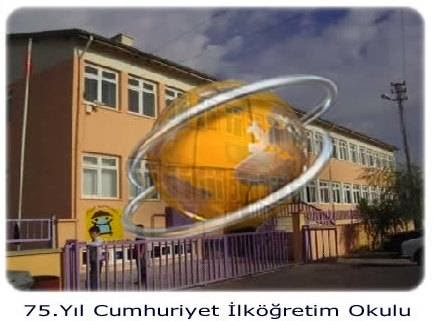 Çorum 75. Yıl Cumhuriyet Ortaokulu kampüs fotoğrafı