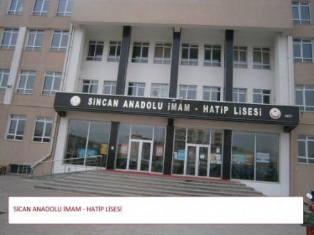Sincan Anadolu İmam Hatip Lisesi kampüs fotoğrafı
